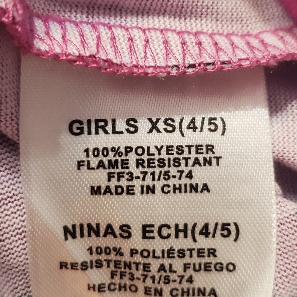 NWT Disney Kids Girl's Long Sleeved Stitch Nightgown Pajamas XS 4/5 - Picture 5 of 6